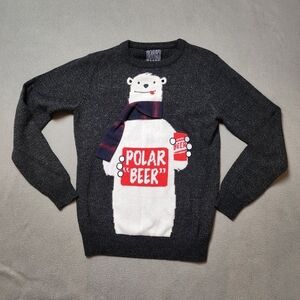 Ugly Christmas Sweater Funny Polar Beer Sweater - Unisex Polarbeer Sz S